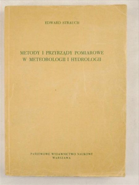 Metody i przyrządy pomiarowe w meteorologii i hydrologii