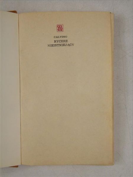 Calvino - Rycerz nieistniejacy
