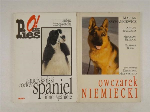 Owczarek niemiecki  Amerykański cocker spaniel i inne spaniele