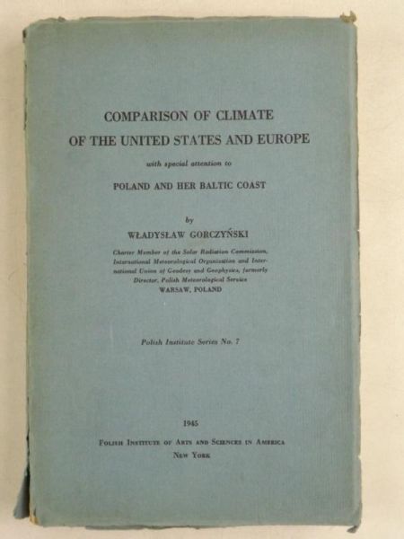 Comparison of Climate of the United States and Europe, 1945 r.