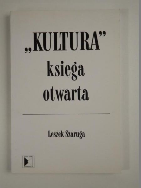 "Kultura" księga otwarta