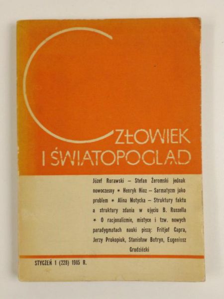 Butryn Stanisław (red) - Człowiek i światopogląd, nr 1/1985