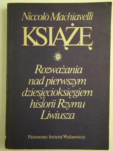ozważania nad pierwszym dziesięcioksięgiem historii Rzymu Liwiusza