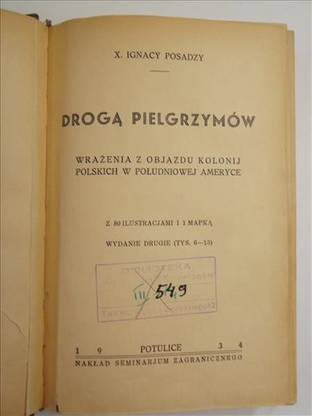 Drogą pielgrzymów, 1934 r.