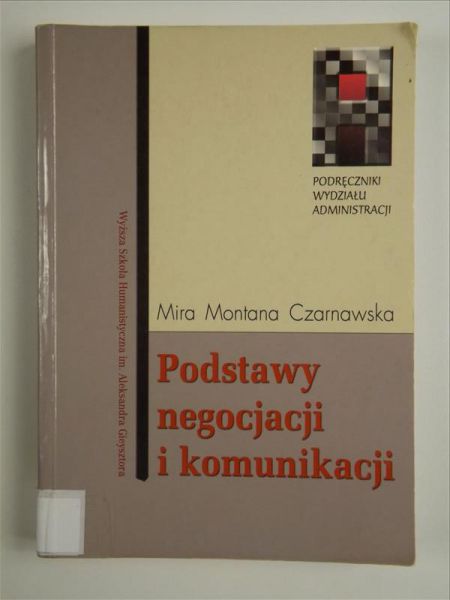 Podstawy negocjacji i komunikacji