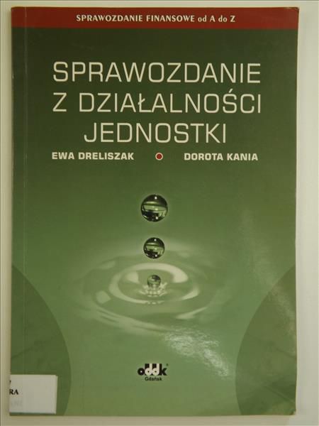 Sprawozdanie z działalności jednostki