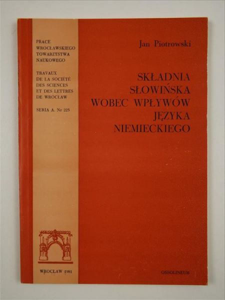 Składnia słowiańska wobec wpływów języka niemieckiego