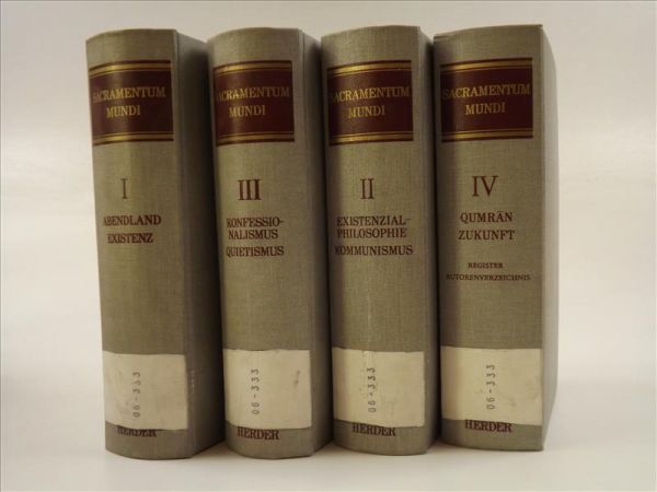 Sacramentum mundi, Band I-IV