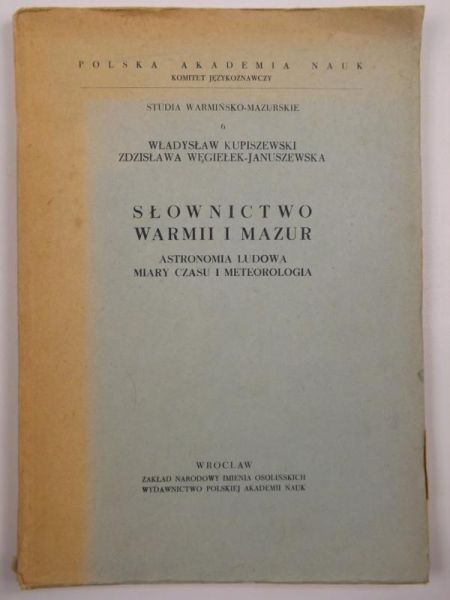 Słownictwo Warmii i Mazur + Mapy