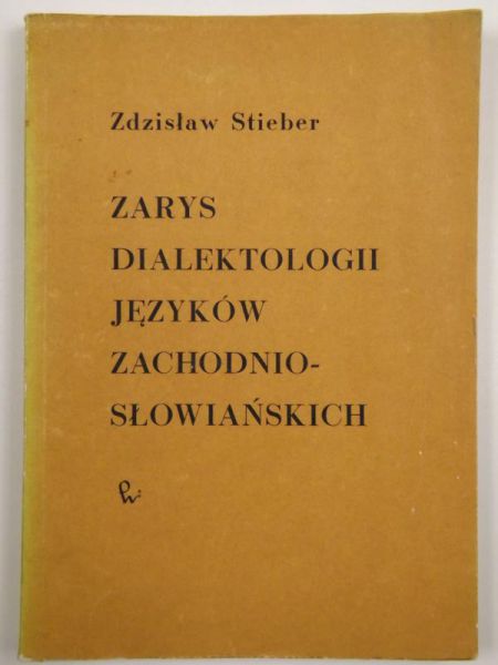 Zarys dialektologii języków zachodnio-słowiańskich