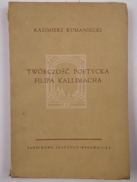 Twórczość poetycka Filipa Kallimacha