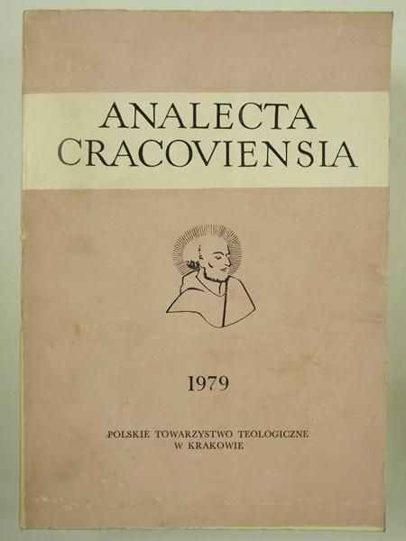 Analecta Cracoviensia, XI