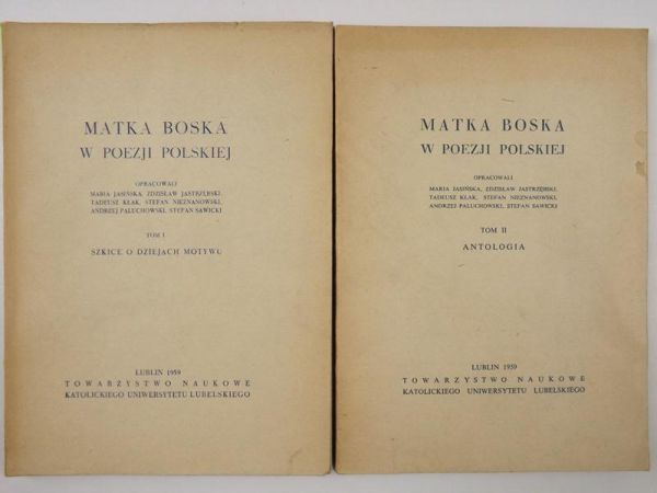 Matka Boska w poezji polskiej T. I-II