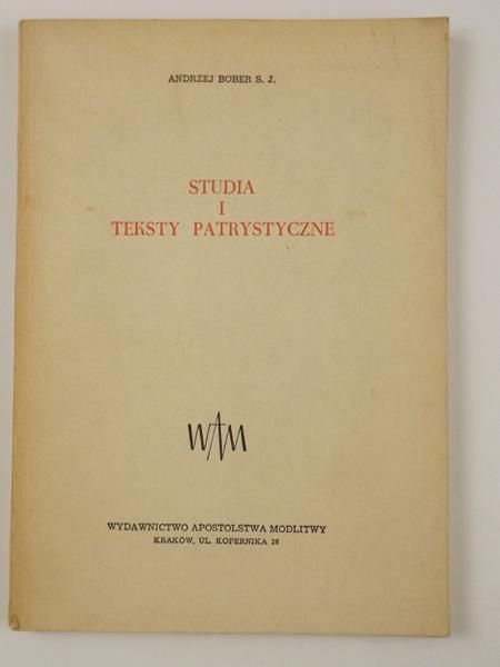 Studia i teksty patrystyczne