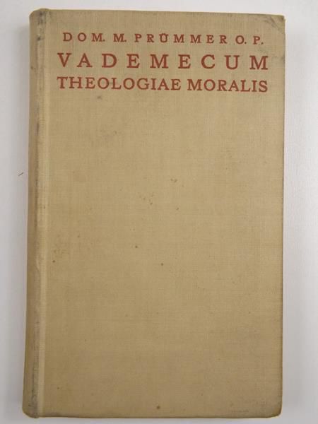 Prummer D. M. - Vademecum Theologiae Moralis, 1923 r.