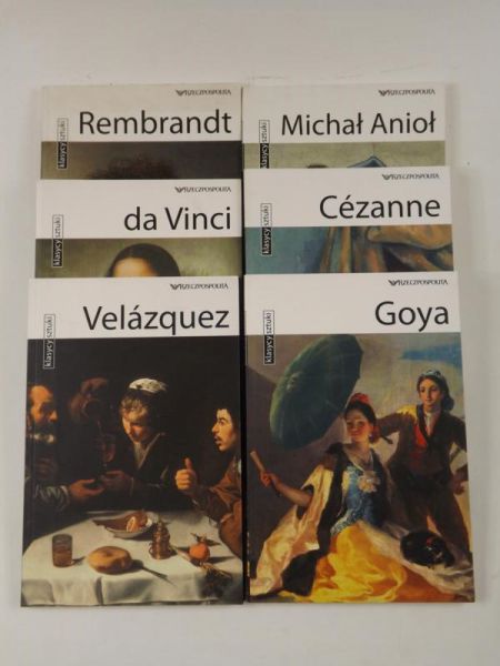 Klasycy sztuki: 6 tomów. Velazquez / Da Vinci / Rembrandt / Goya / Cezanne / Michał Anioł