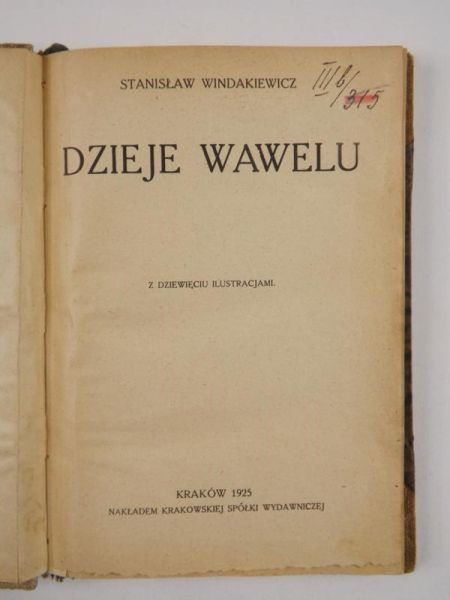 Dzieje Wawelu, 1925 r.