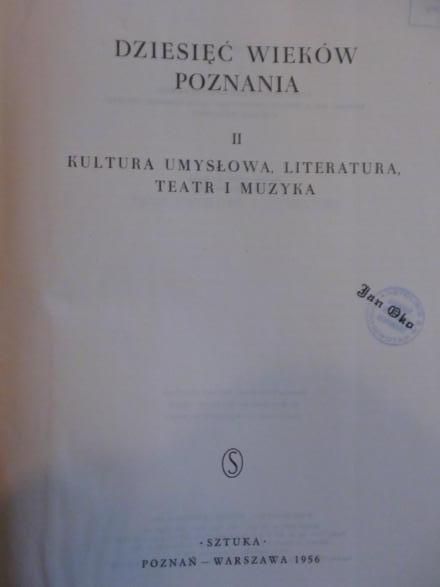 Dziesięć wieków poznania, tom II