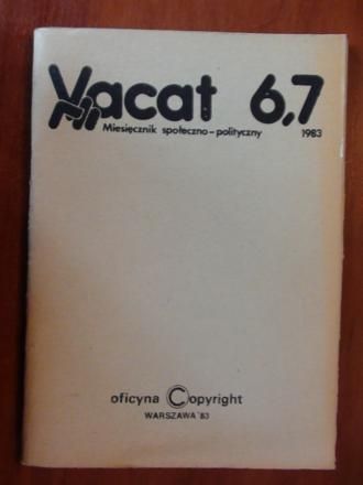 Gogacz Jan (red.)  -  Vacat 6,7