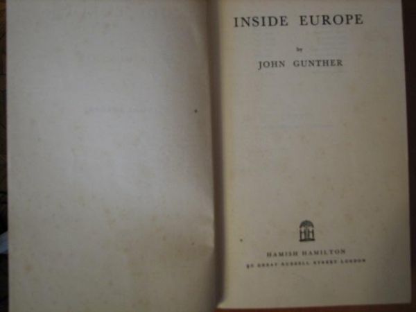 Inside Europe (ok. 1940r.)