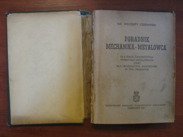 Poradnik mechanika-metalowca, 1947