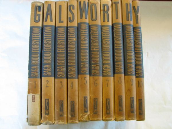 Galsworthy John  -  Saga rodu Forsyte'ów, X tomów (komplet)
