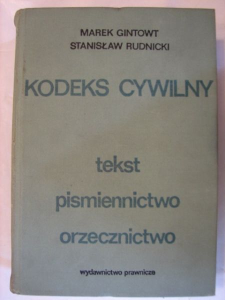 Gintowt Marek, Rudnicki Stanisław - Kodeks cywilny