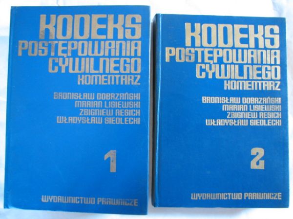Resich Zbigniew (red.)  -  Kodeks postępowania cywilnego, tom I-II