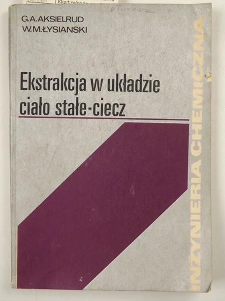 Aksielrud A.A.  -  Ekstrakcja w układzie ciało stałe-ciecz