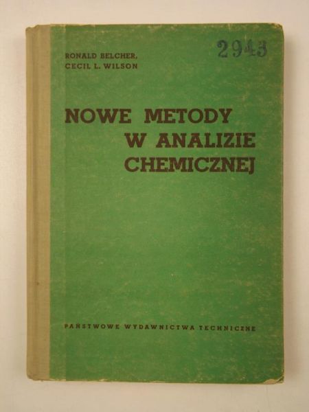 Belcher Ronald,    - Nowe metody w analizie chemicznej