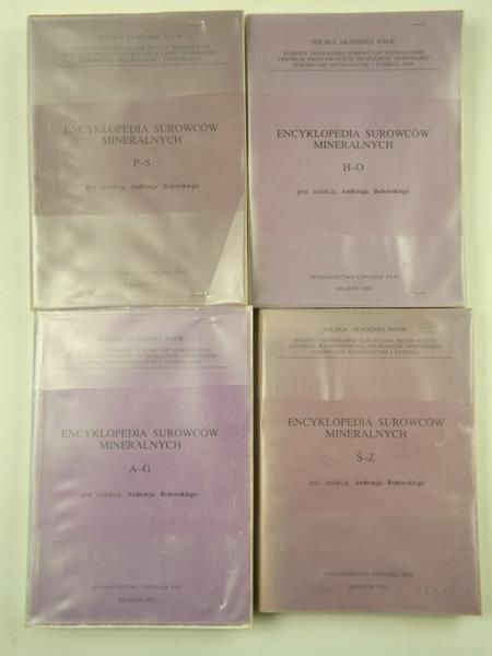 Encyklopedia surowców mineralnych, Tom 1-4