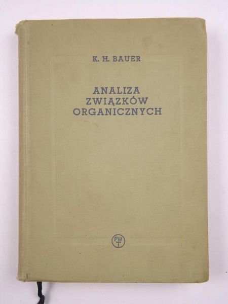 Bauer K. H. - Analiza związków organicznych