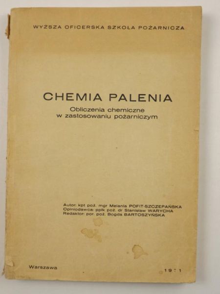 Chemia palenia, obliczenia chemiczne w zastosowaniu pożarniczym