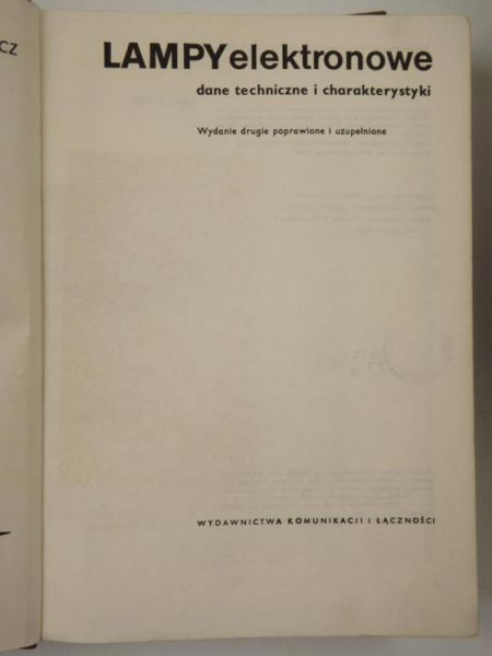 Niemcewicz Leonard - Lampy elektronowe
