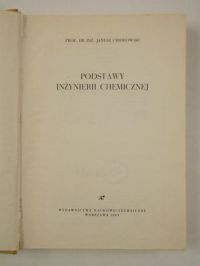 Ciborowski Janusz - Podstawy inżynierii chemicznej