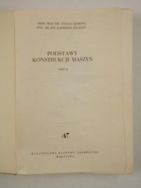 Podstawy konstrukcji maszyn, Część II