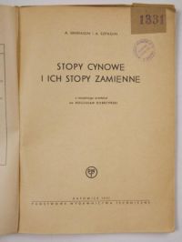 Stopy cynowe i ich stopy zamienne