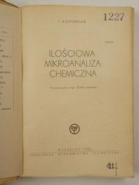Ilościowa mikroanaliza chemiczna