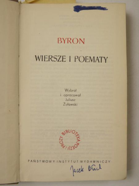 Byron - Wiersze i poematy
