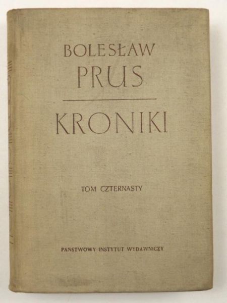 Prus Bolesław - Kroniki, tom czternasty
