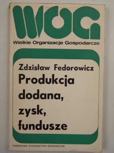 Produkcja dodana, zysk, fundusze