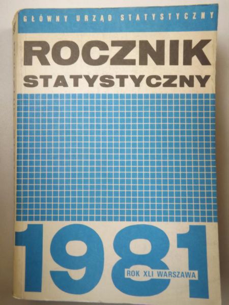 Rocznik statystyczny 1981