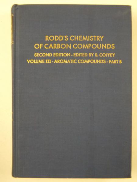 Rodd's Chemistry of Carbon Compunds, Volume III