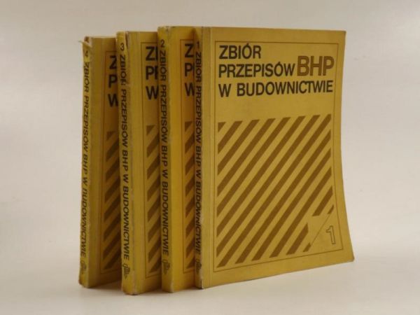 Zbiór przepisów BHP w budownictwie, tom I-IV