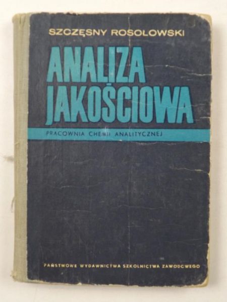 Analiza jakościowa. Pracownia chemii analitycznej