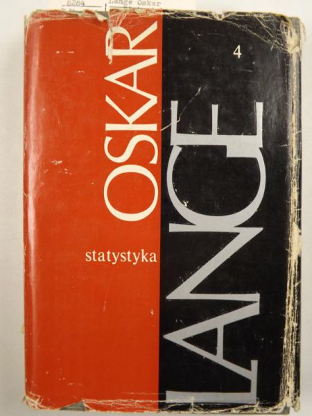 Lange Oskar -  Dzieła.  Statystyka, tom 4