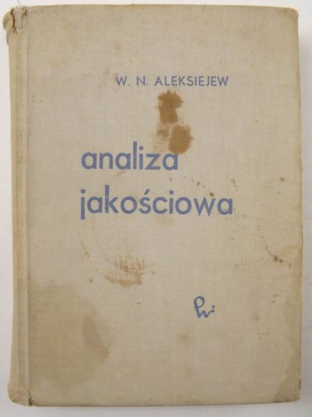 Aleksiejew W.N. - Analiza jakościowa