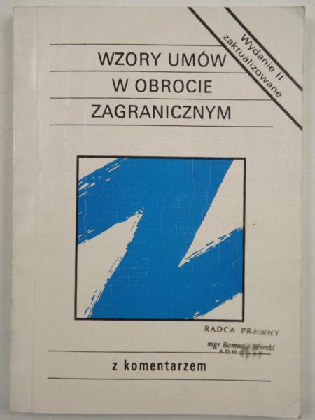 Marciniak-Neider Danuta - Wzory umów w obrocie zagranicznym