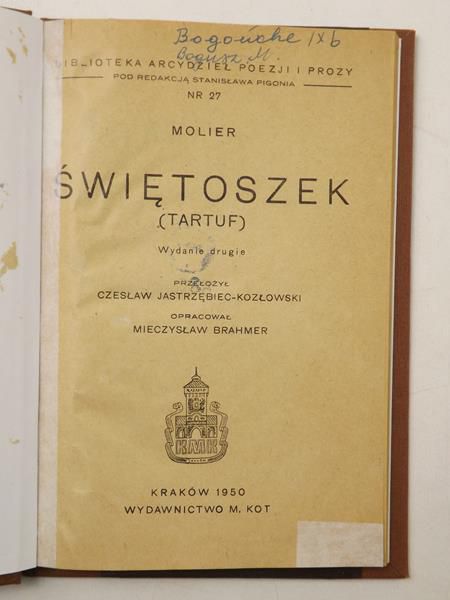 Świętoszek, 1950 r.