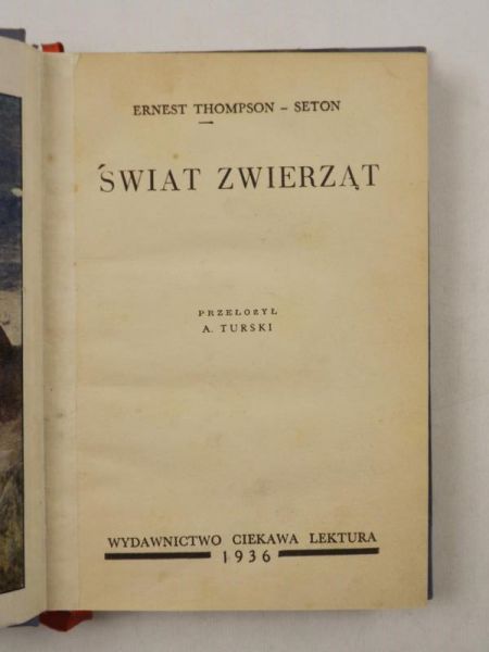 Świat zwierząt, 1936